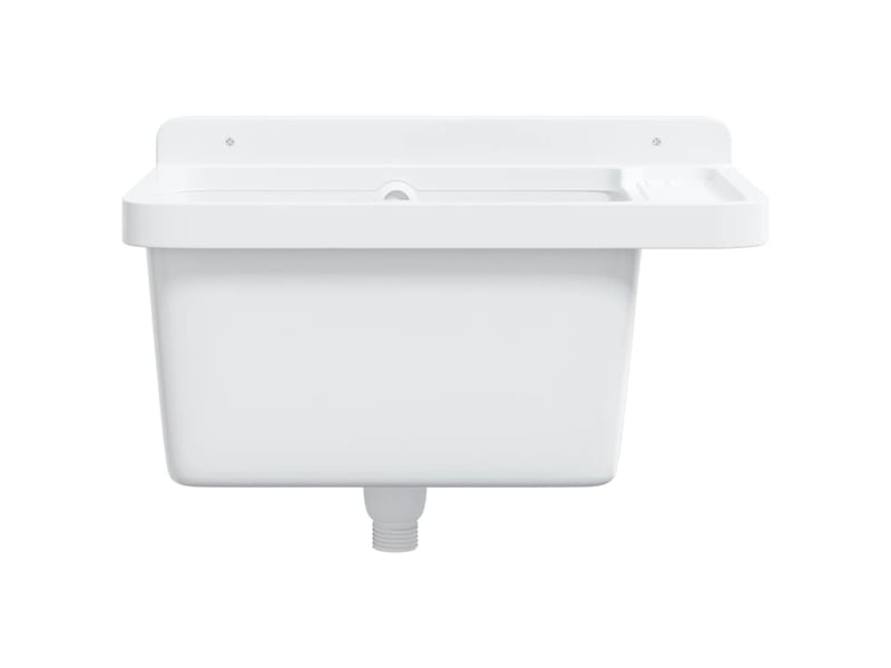  Lavabo pour montage murale blanc 50x35x24 cm résine cf65681  - Conforama D