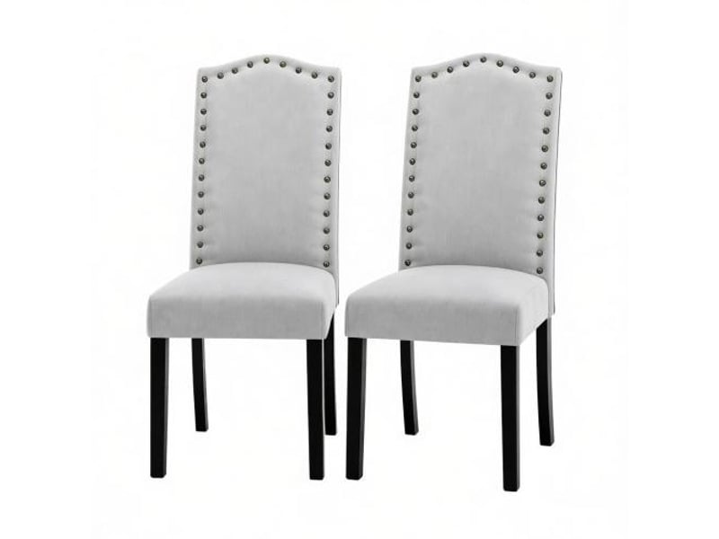  Chaise moderne – lot de 2, dossier haut, pour salle à manger, bureau, salon, coiffeuse, cuisine  - Conforama A