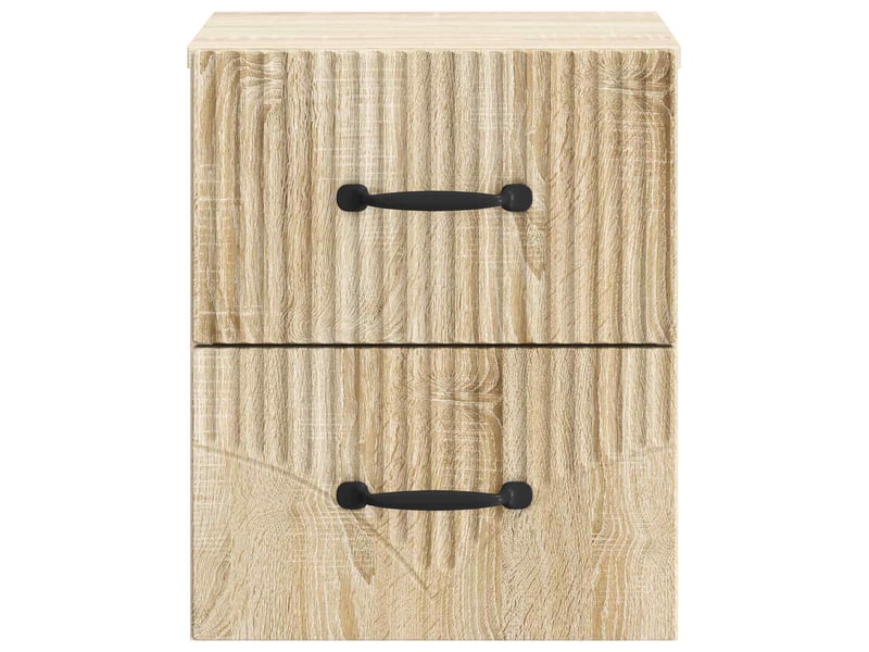  Table de chevet - cabinet de chevet - table de nuit mural chêne sonoma 34,5 x 33 x 40 cm  - Conforama D