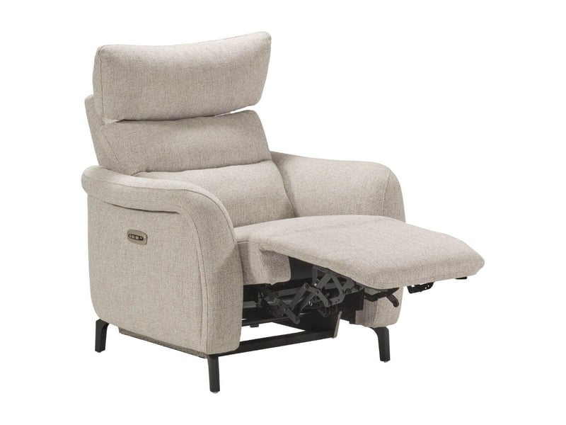  Fauteuil relax électrique tissu beige chiné - varenne VARENNE - Conforama C