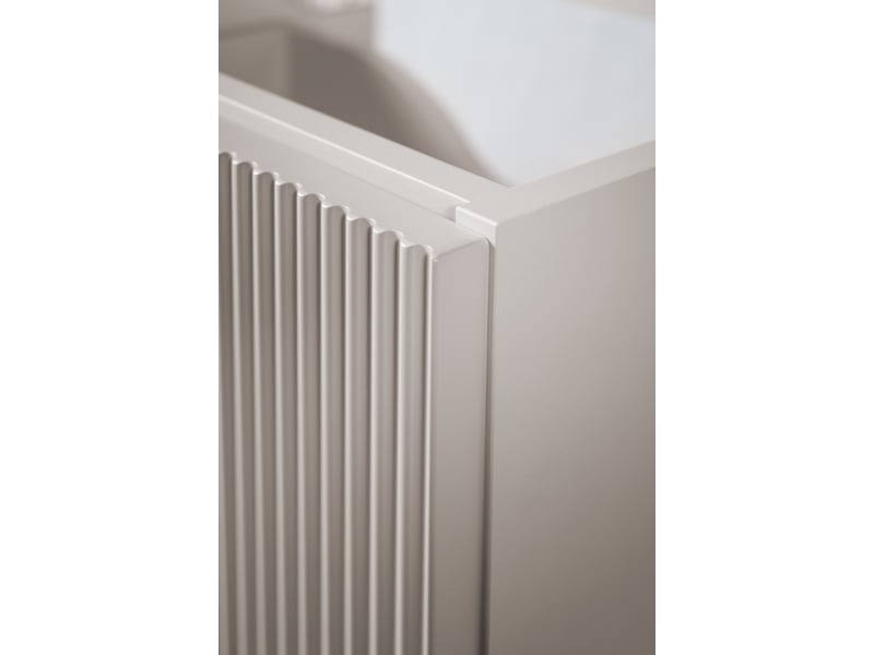  Meuble sous vasque suspendu avec 2 étagères 2t novo l.100 cm cachemire mat  - Conforama R