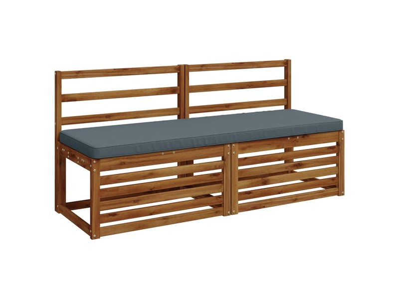  Lot de 2 coussins de banc, coussins d'assise vught 100 % polyester bleu cf57830  - Conforama C