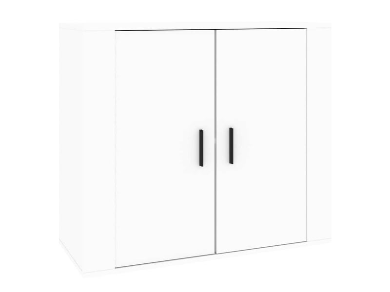  Buffet - bahut - meuble de rangement blanc 80x33x70 cm bois d'ingénierie  - Conforama A