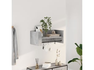 Étagère flottante, étagère murale gris béton 70,5x35x30,5 cm bois d'ingénierie cf42353