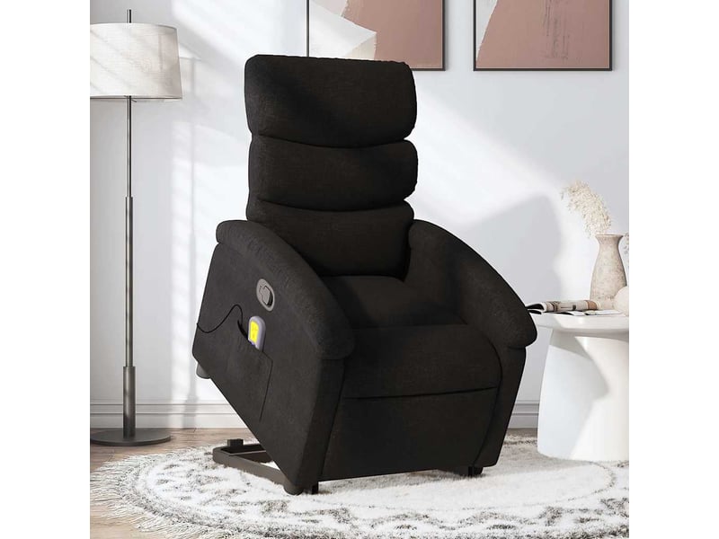Fauteuil de massage inclinable, fauteuil relax noir tissu shl79873 - Conforama B
