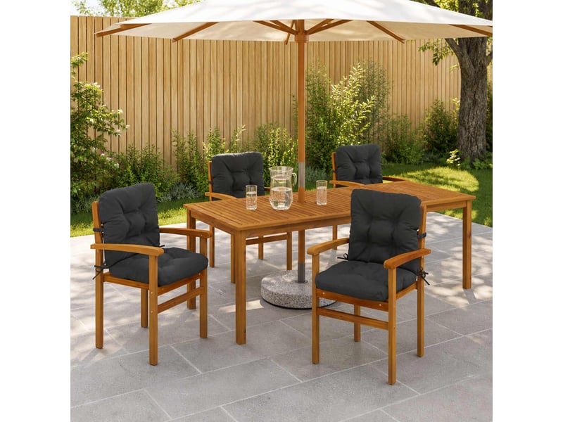  Lot de 4 coussins de chaise à dossier haut vianen cf59349  - Conforama B