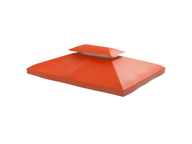  Toit de rechange pour pavillon - rouge rouille - polyester durable - dimensions 300x400 cm - poids 2.4 kg 300x400x20cm - Conforama A