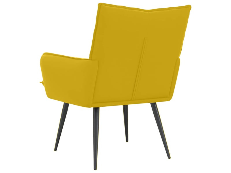  Vidaxl fauteuil jaune velours  - Conforama E
