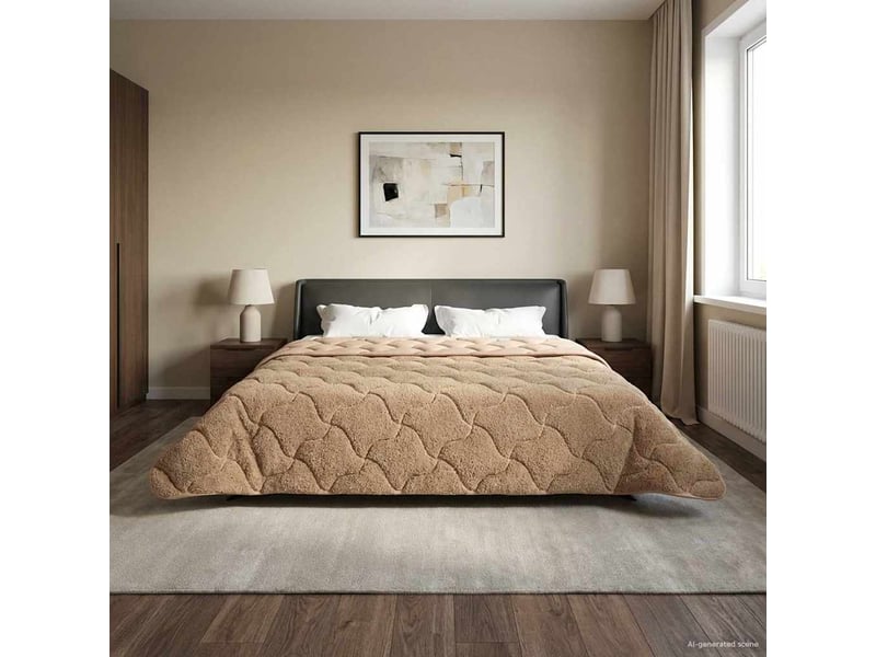  Duvet - couette complet toute l'année 220 x 260 cm non taupe respirant  - Conforama B