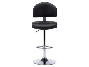 Tabouret de bar, chaise de bar noir similicuir shl1401