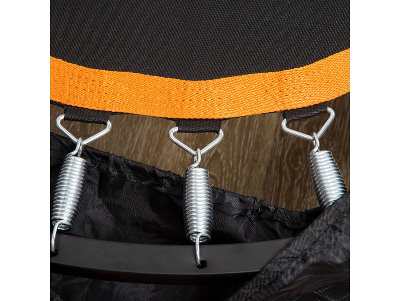  Trampoline fitness pliable 102 cm avec poignée réglable sur 4 hauteurs, stable pour entraînement adulte jusqu'à 100 kg  - Conforama D
