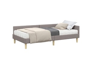 Lit simple 100x200 cm    coloris taupe