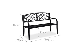 Banc  coloris noir <strong>HELLOSHOP 26</strong> <strong></strong>