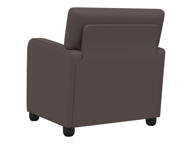  Vidaxl fauteuil brun brillant simili cuir  - Conforama E