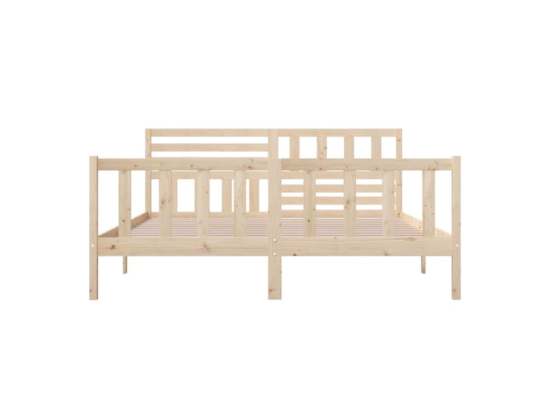  Lit double- lit adulte -  cadre de lit sans matelas bois massif  - Conforama D