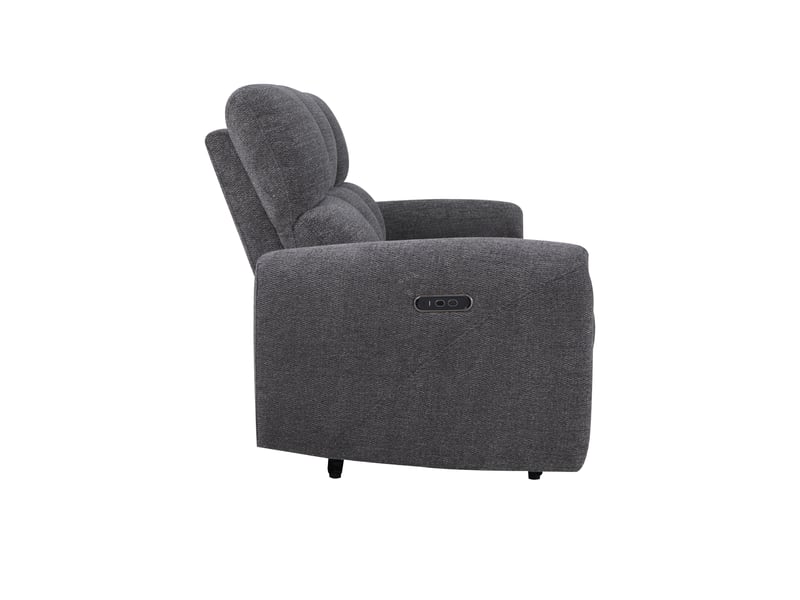  Canape droit relax électrique gris 3 pla  - Conforama E