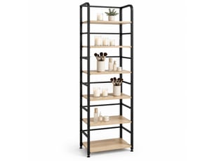 Bibliotheque coloris  bicolore 6 étagère(s) DESVIAE  - 50 cm x 176 cm