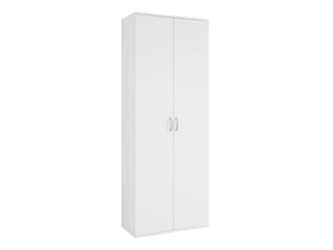 Armoire tio - 2 portes - 6 compartments - 70x34x189 cm - blanc