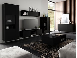 Meuble tv coloris noir 47 cm <strong></strong>  <strong></strong>