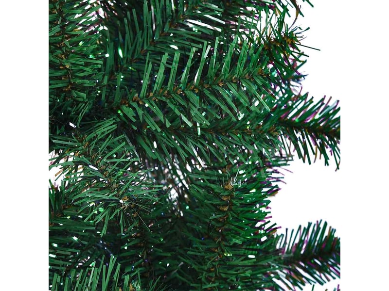  Sapin de noël - arbre de noël artificiel pointes iridescentes vert 210 cm pvc  - Conforama E