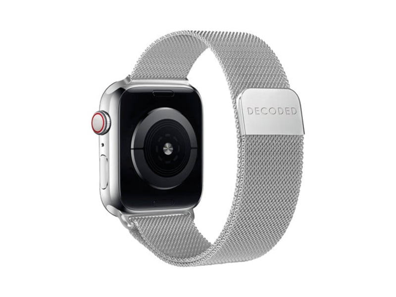 Bracelet pour apple watch 44 ,  45 ,  46 ,  49 mm modèle milan traction v2 decoded argent D26AWS45MTS2TM - Conforama A