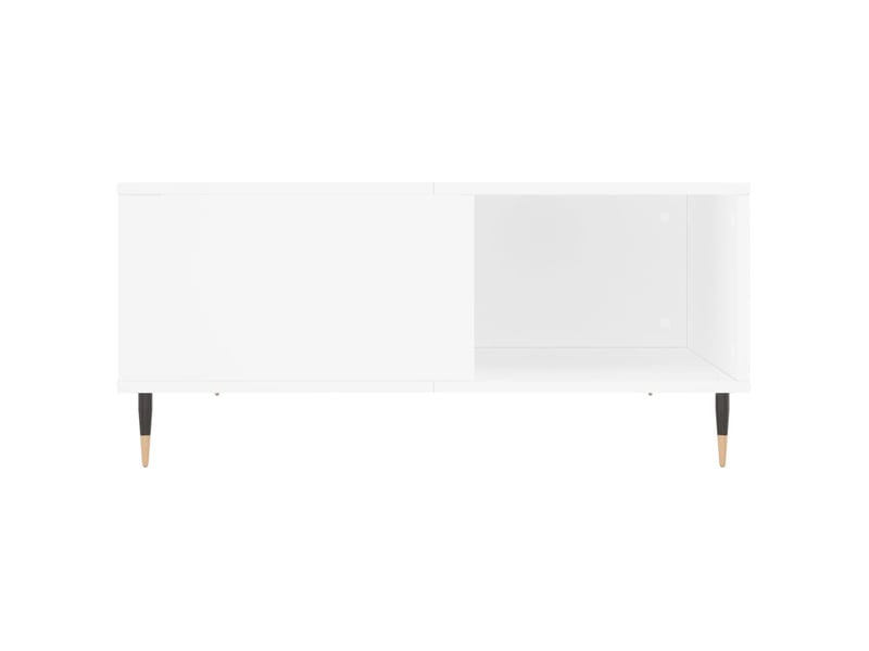  Table basse | table d'appoint salon blanc 80x80x36,5 cm bois d'ingénierie shl2476  - Conforama E