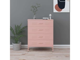Commode 1 tiroir(s)    <strong></strong> <strong></strong> coloris rose largeur 80 cm