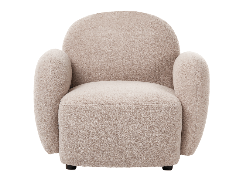  Fauteuil jule bouclé beige  - Conforama E