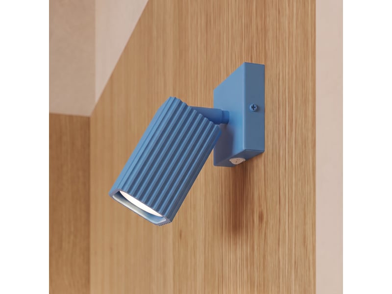  Applique rayo azur avec interrupteur aluminium moderne 16x8x16cm SL.3287 - Conforama D