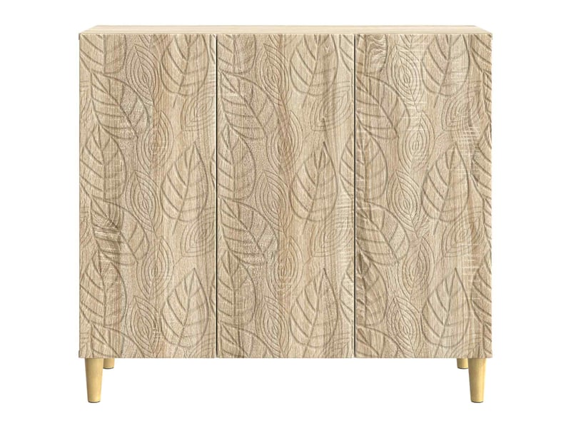 Buffet salon, buffet de rangement chêne sonoma 89x34,5x80 cm bois d'ingénierie - Conforama E