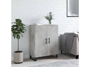 Buffet - bahut - meuble de rangement gris béton 69,5x34x90 cm bois d'ingénierie