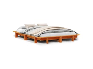 Lit 2 places 120x190cm    coloris marron