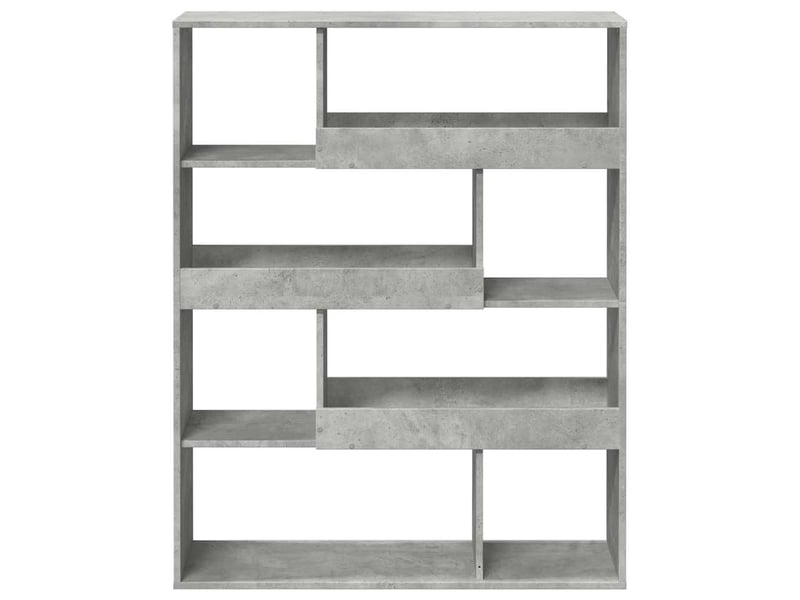  Cloison bibliothèque, meuble de rangement gris béton bois d'ingénierie shl9202  - Conforama D