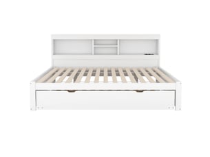Lit banquette 140x200 cm    coloris blanc