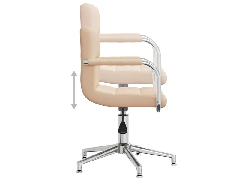 Chaise de salle à manger, chaise pivotante crème tissu cf28711  - Conforama E