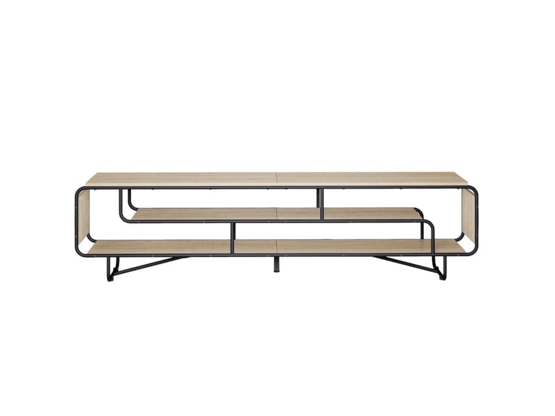  Meuble tv, banc tv 180x36x45 cm chêne sonoma bois d'ingénierie  - Conforama C