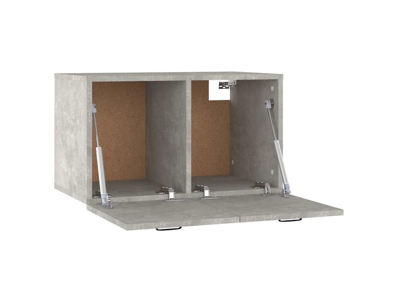  Armoire murale salon, meuble de rangement gris béton 60x36,5x35cm bois d'ingénierie shl597  - Conforama D