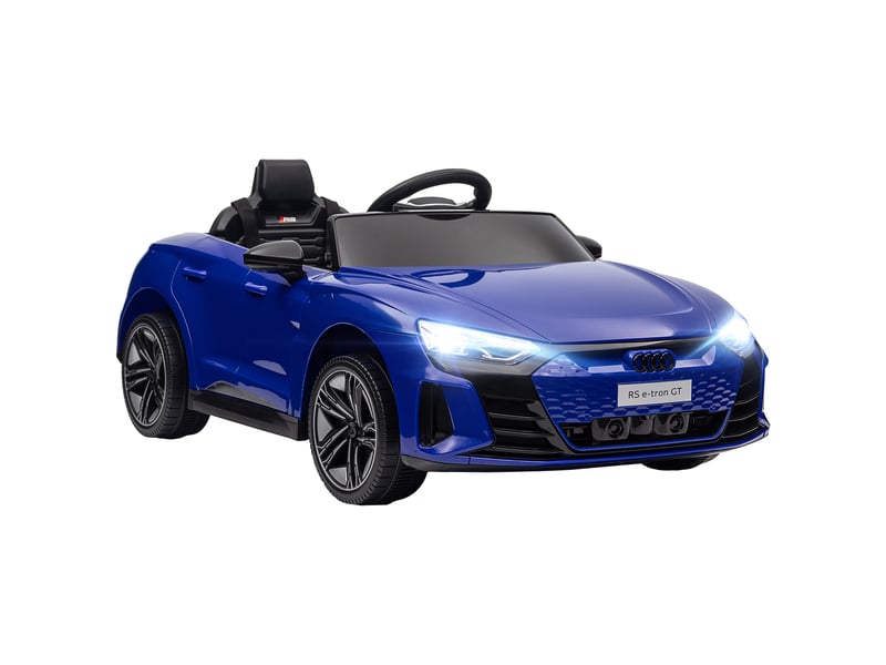  Voiture véhicule électrique enfant 12 v - télécommande parentale - effets sonores, lumineux - audi rs e-tron gt bleu  - Conforama A