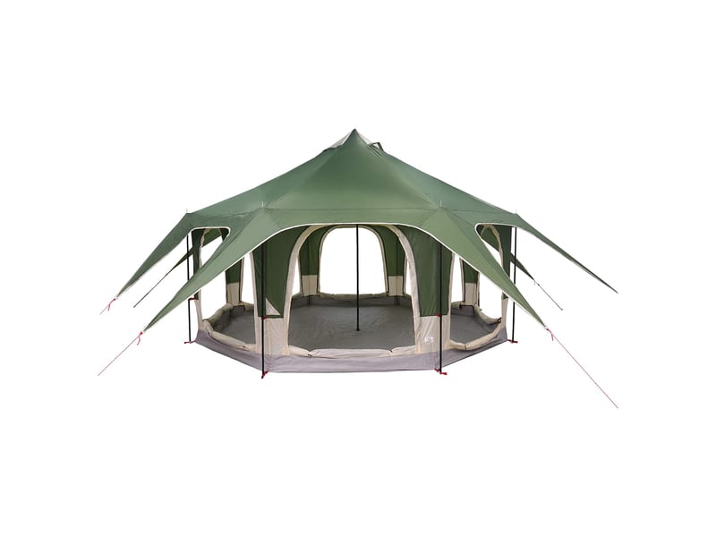 Tente de camping, tente familiale 5 personne vert - Conforama E