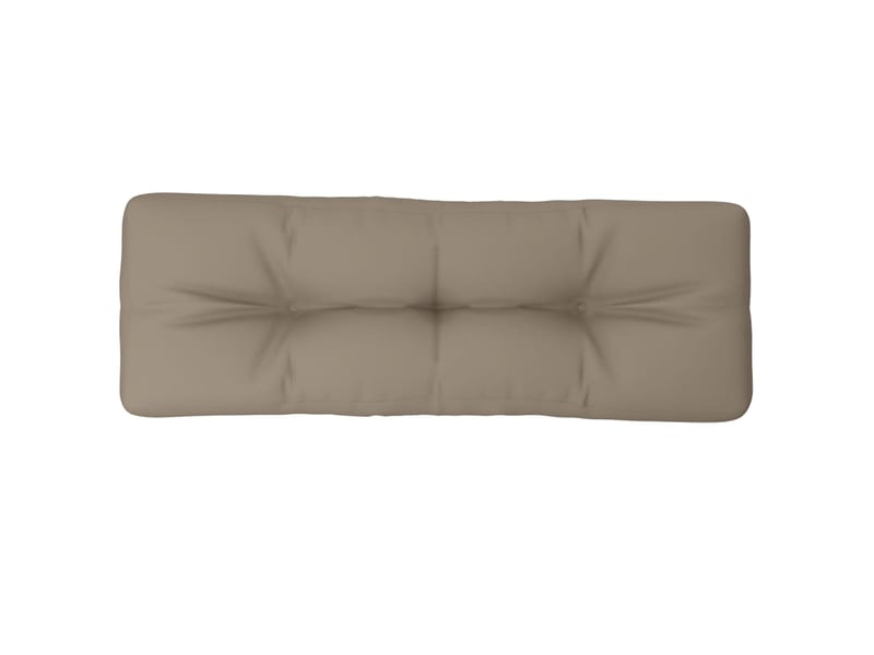  Coussin de palette, coussin de chaise, coussin de canapé taupe 120x40x12 cm tissu cf55460  - Conforama A