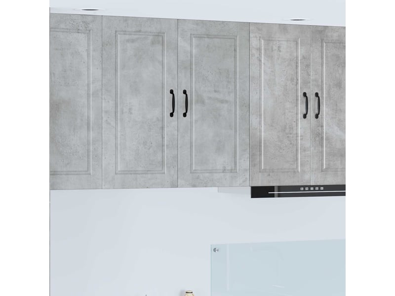  Armoire de cuisine gris béton 80x31x80cm bois d'ingénierie shl4914  - Conforama B