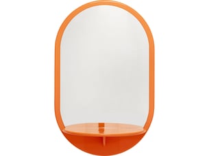 Miroir ovale 0 suspendre coloris orange <strong>KARE DESIGN</strong>  <strong></strong> - 70 cm x 32 cm