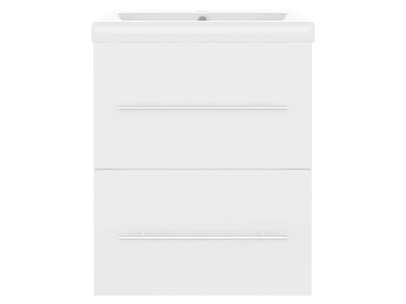  Armoire d'évier avec lavabo intégré blanc aggloméré shl6196  - Conforama D