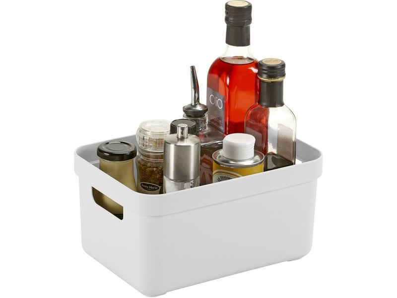  Boîte de rangement sigma home box 5 litres blanc  - Conforama C