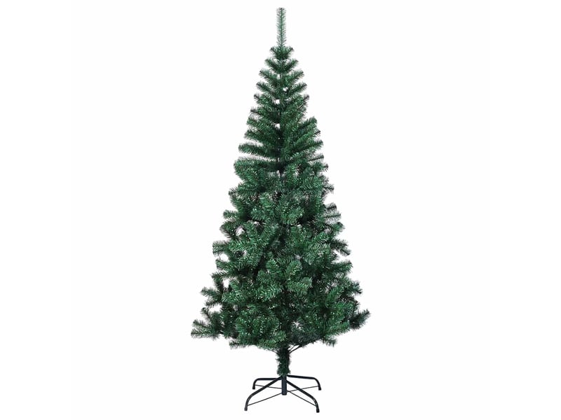  Sapin de noël - arbre de noël artificiel pointes iridescentes vert 210 cm pvc  - Conforama A