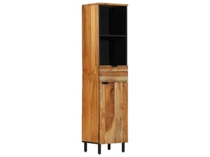 Armoire de salle de bain, cabinet de salle de bain solid acacia wood 38 x 33 x 160 cm cf65126