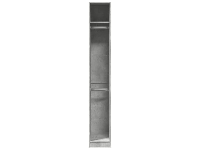  Garde-robe, armoire de rangement gris béton 30x50x200 cm bois d'ingénierie shl31523  - Conforama D