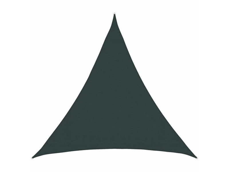 Voile d'ombre - voile d'ombrage - voile parasol 2 x 2 x 2 m hdpe triangulaire vert foncé - Conforama B