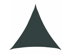 Voile d'ombre - voile d'ombrage - voile parasol 2 x 2 x 2 m hdpe triangulaire vert foncé