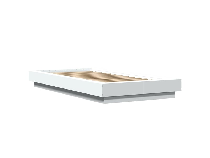 Lit simple- lit adulte -  cadre de lit sans matelas blanc 90x190 cm  - Conforama B